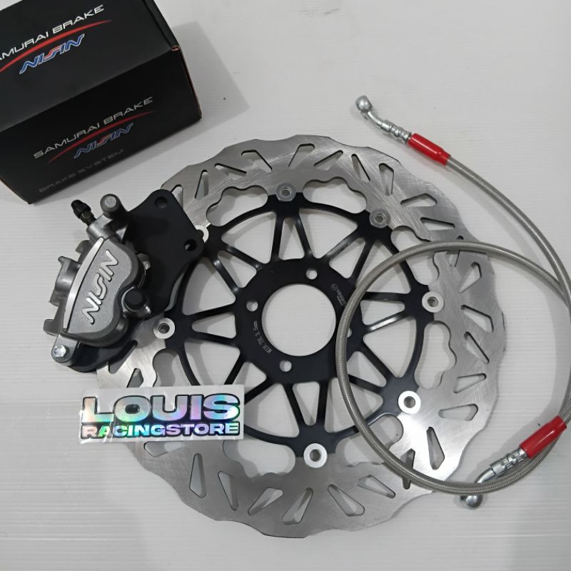 paket kaliper rx king old kaliper ns samurai rcb 2 piston piringan lebar 300mm rx king old rx king t