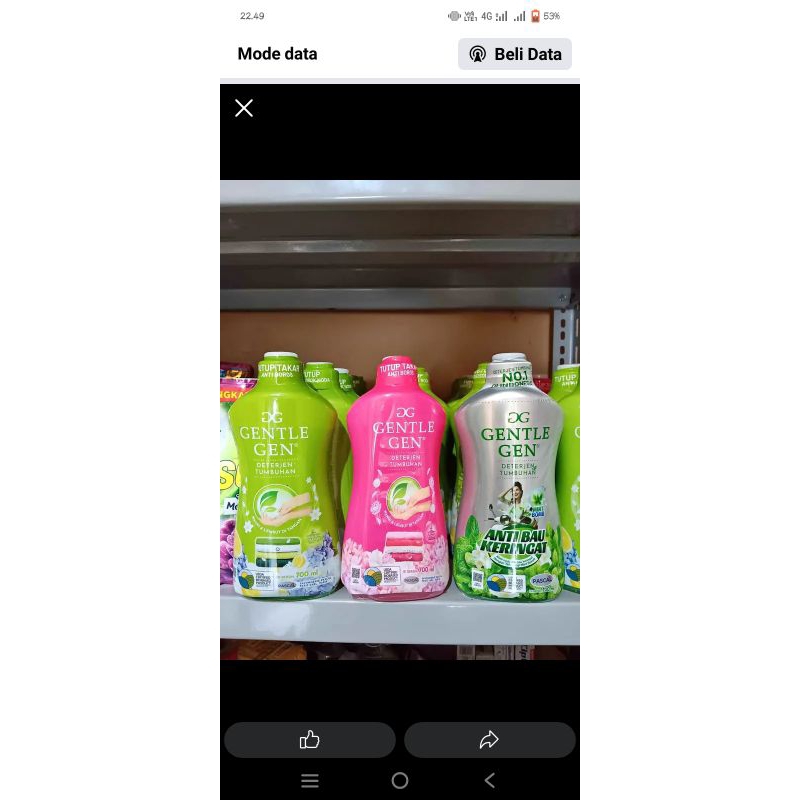 SABUN CUCI CAIR GENTLE GEN BOTOL