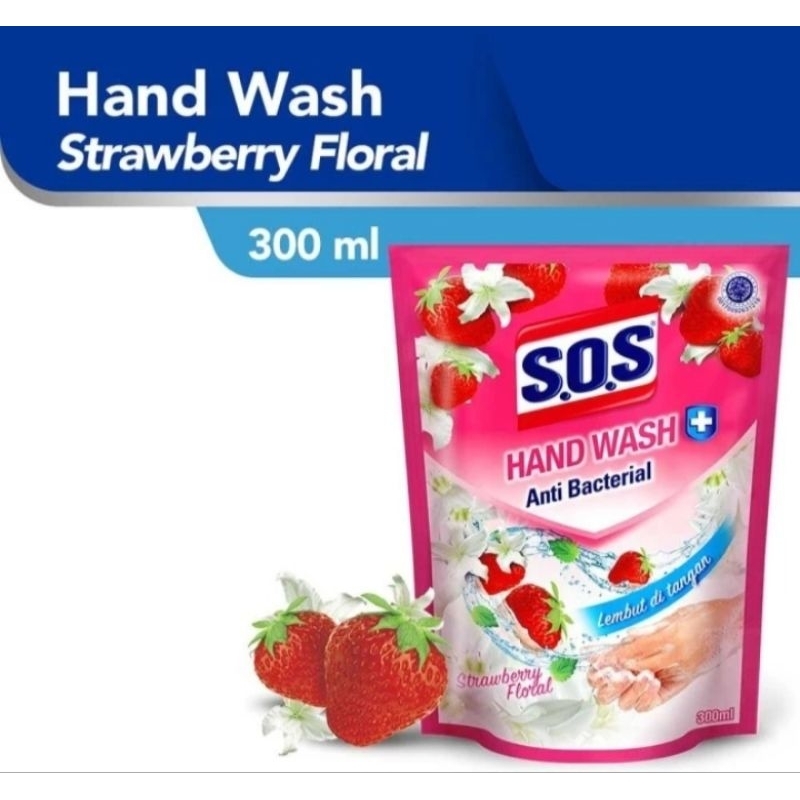 Sos Sabun cuci tangan Strawberry 300ml