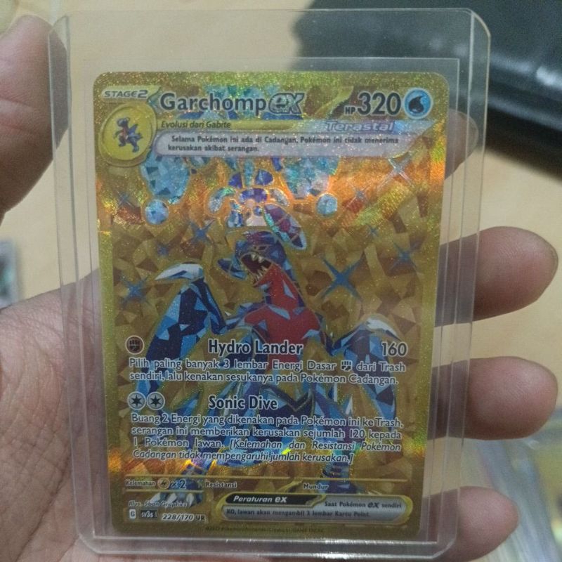 Kartu Pokemon Ex UR Pokemon Gold asli Bahasa indonesia