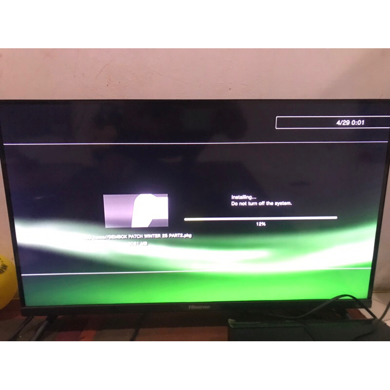 Paket PS3 superslim + Tv Hisensei 32 inch