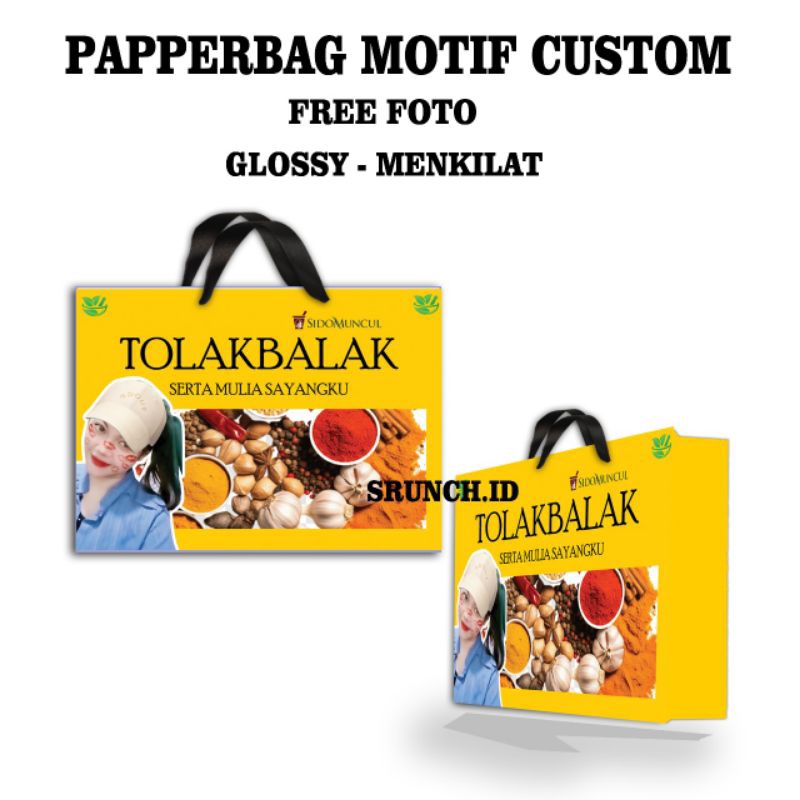 

[1PCS] PAPPERBAG CUSTOM FOTO DESAIN//LUCU//MEME//FREE FOTO/FREE DESAIN