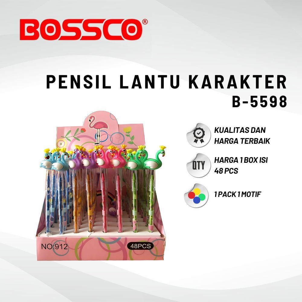

GROSIR!!! (48pcs) pensil lantu susun/pensil susun karakter/pensil cabut/LANTU 1 BOX BESAR KARAKTER