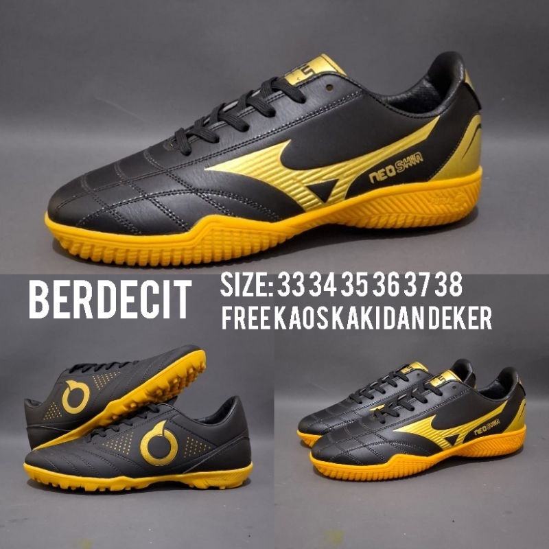 Sepatu Futsal Hitam Sepatu Futsal MIZUNO Ukuran 33 34 35 36 37 38 Sepatu Futsal Untuk Cowok Cewek