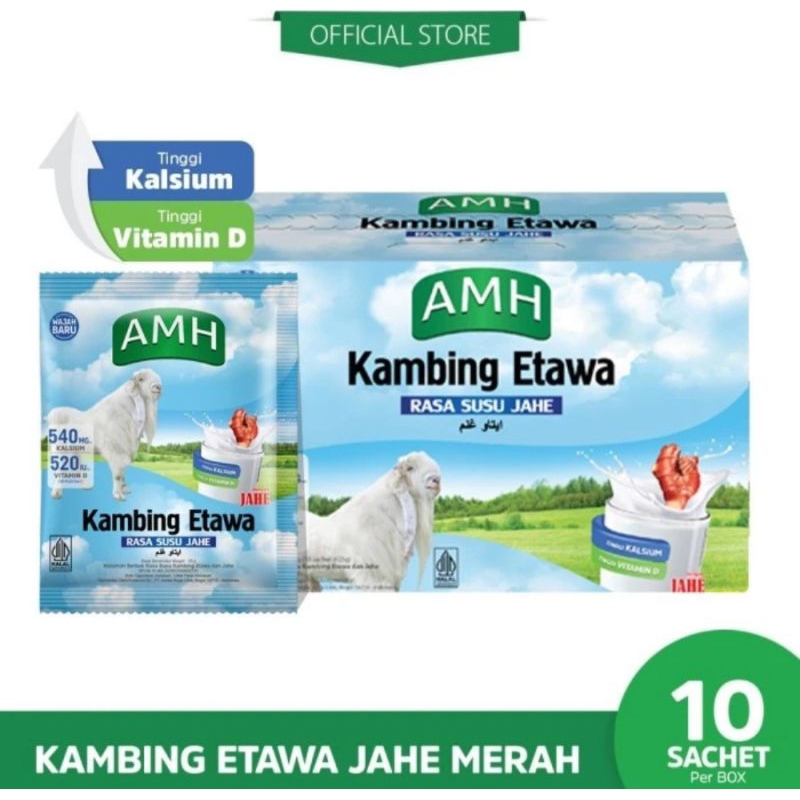 

Susu Kambing Etawa AMH Rasa Jahe Merah