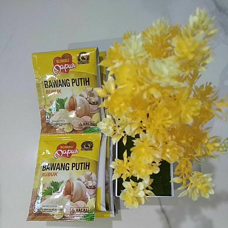 

isi 12 biji bumbu dapur bawang putih bubuk 1 renceng renteng