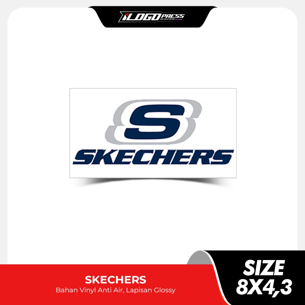 

SKECHERS - Stiker Distro Brand Clothing Bahan Vinyl Premium Anti Air Glossy