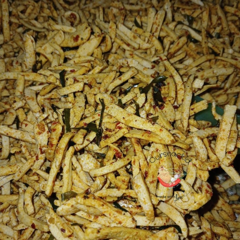 

BASRENG Original/Balado/Pedas Daun Jeruk 50 Gram/Keripik Basreng OURSNACK.ID