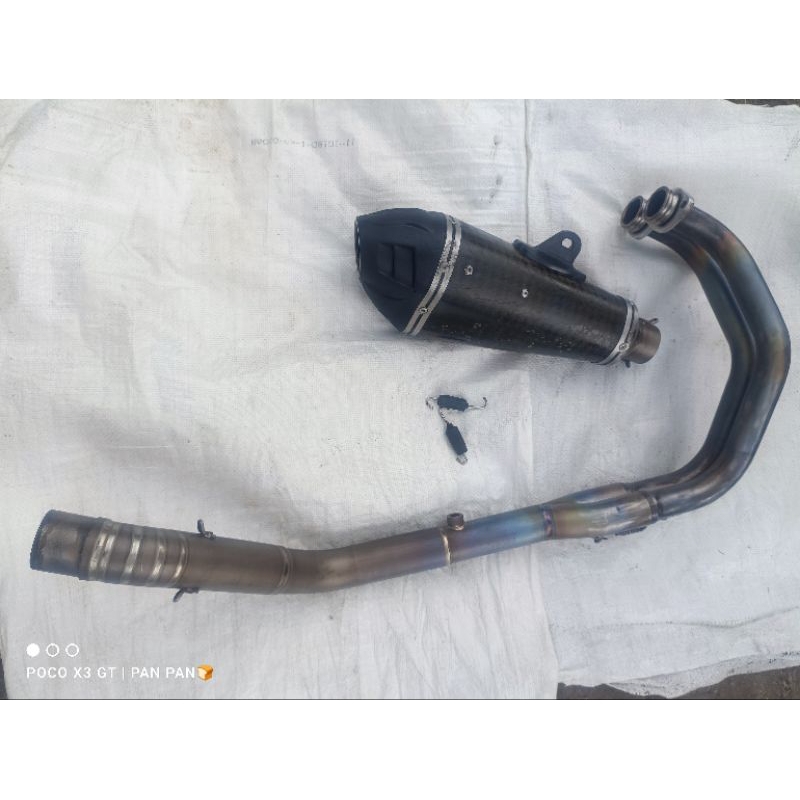 knalpot R9 Austin ORIGINAL TITANIUM pnp R25 MT-25