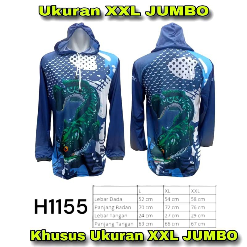 Baju Jersey mancing xxl jumbo kaos Jersey mancing  lengan panjang