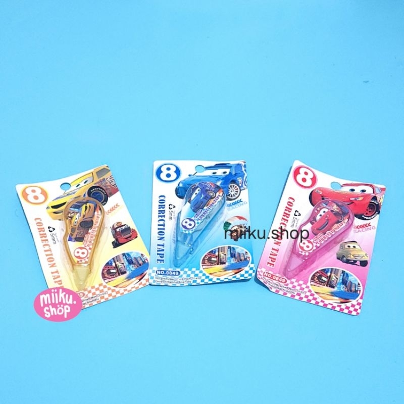 

TIPEX CORRECTION TAPE KARAKTER CARS
