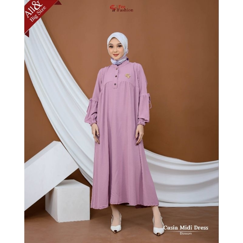 Midi Dress Midi Polos Fee Fashion By Fee Fashion