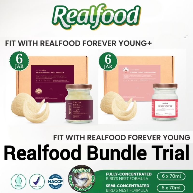 

Realfood Bundle Trial Forever Young & Forever Young Plus ( Minuman Sarang Burung Walet )
