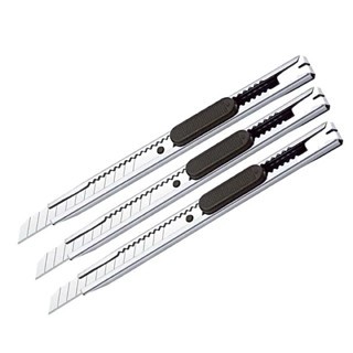 

Pi (NEW)Cutter Mini Stainless 12.5CM / Pisau Kater Pemotong Kertas Anti Karat