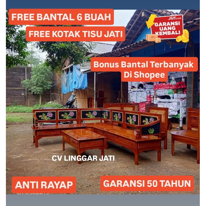 Kursi Sudut Murah Kursi Tamu Cocok untuk Perumahan Subsidi