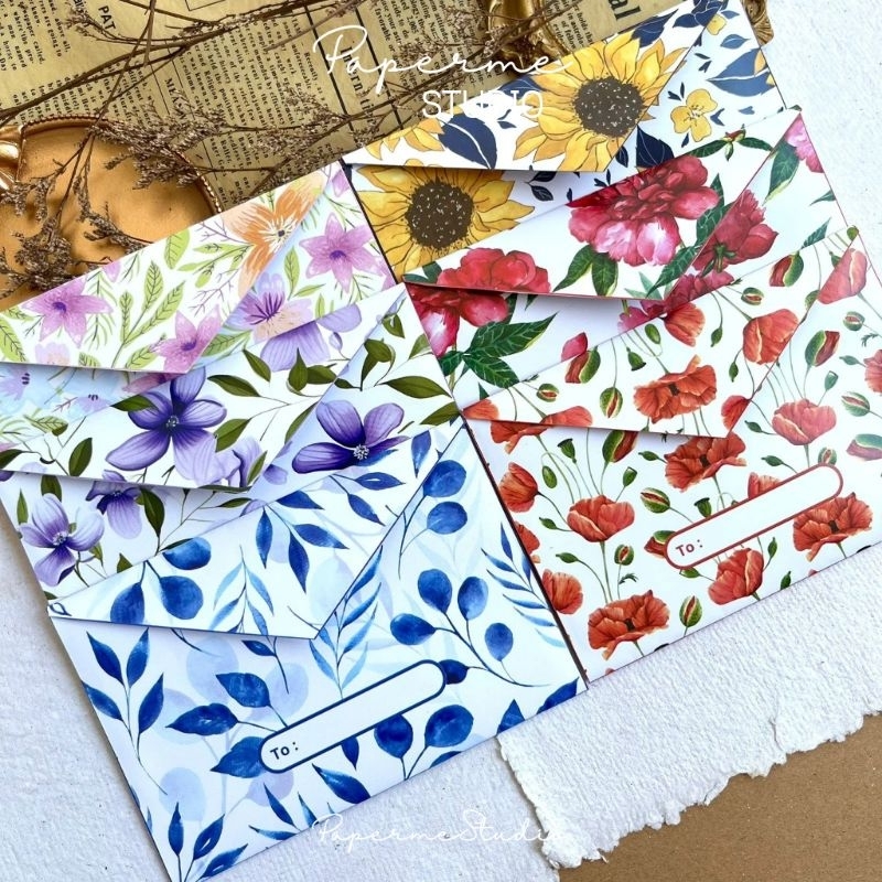 

ENVELOPE - amplop bunga flowers aesthetic amplop kado surat uang angpao by Papermestudio