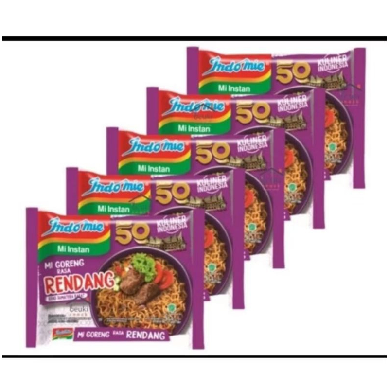 

indomie goreng rasa rendang is 5pcs paling murah