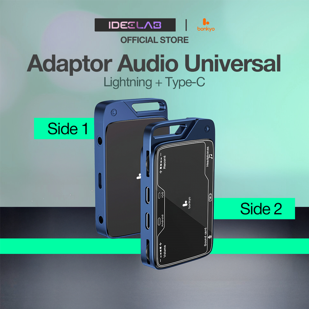 IDEELAB&Bonkyo Sound card converter Live Streaming Adapter the new live one for Apple TypeC universa