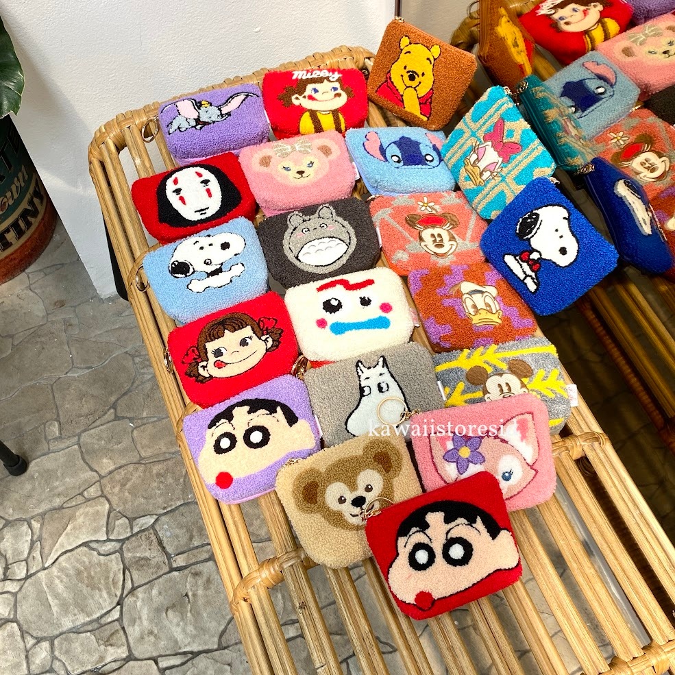 Pouch Koin Purse Sling Bag Disney Donald Mickey Dumbo Stitch Snoopy Sinchan Shinchan Pekko Totoro No
