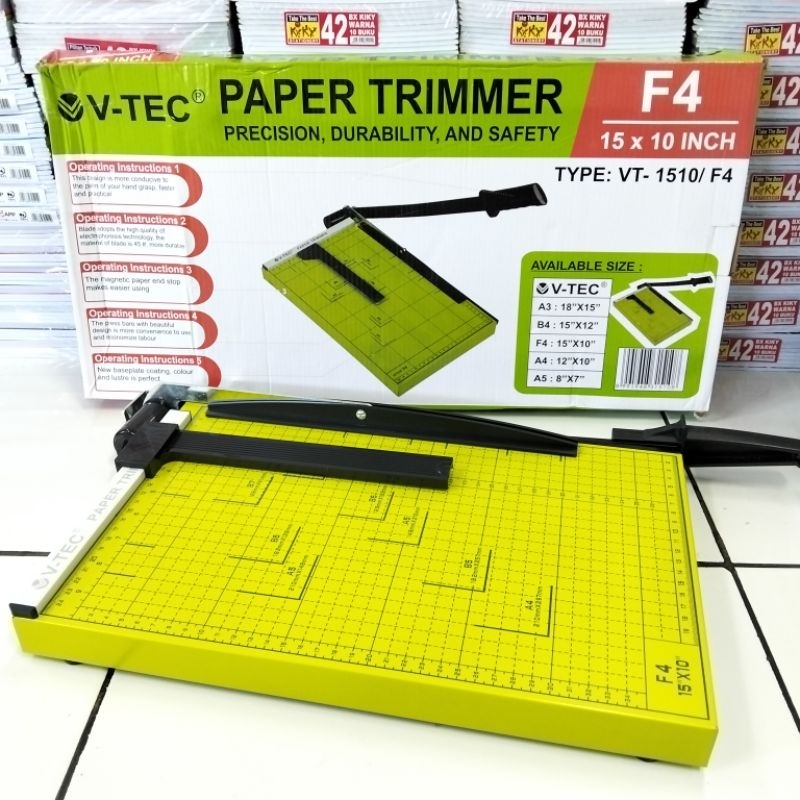 

V-TEC Paper Trimmer F4 A4 B4 Pemotong Kertas Paper Cutter