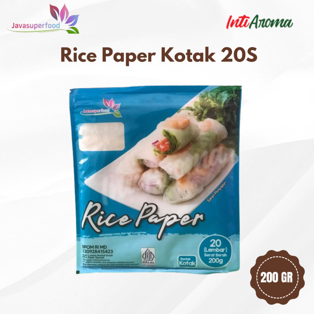 

Javasuperfood rice paper kotak 20S