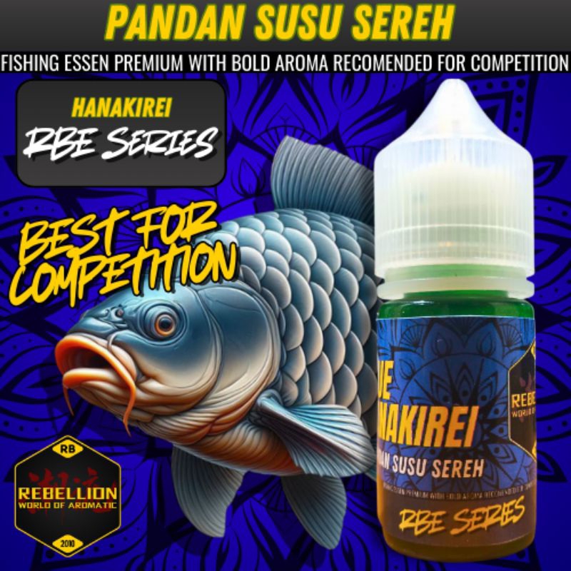 ESSEN REBELLION - Essen Oplosan Pandan Susu Sereh HANAKIREI / Essen Oplosan Premium Pandan Susu Sere