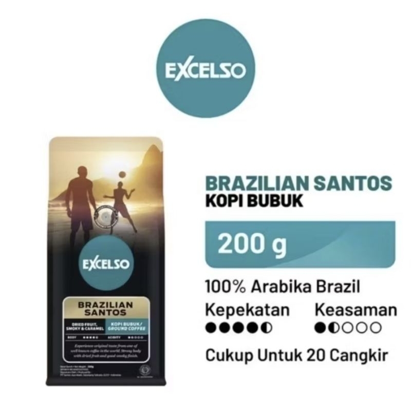 

EXCELSO KOPI BUBUK BRAZILIAN SANTOS 200GRAM