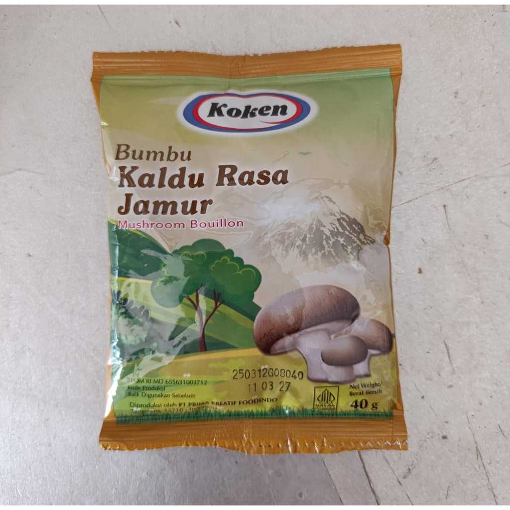 

Koken kaldu jamur vegan alami instant