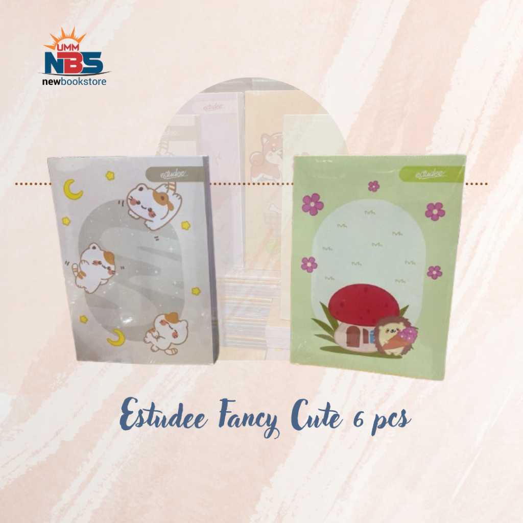 

BUKU TULIS ESTUDEE B5 FANCY CUTE 6 PCS