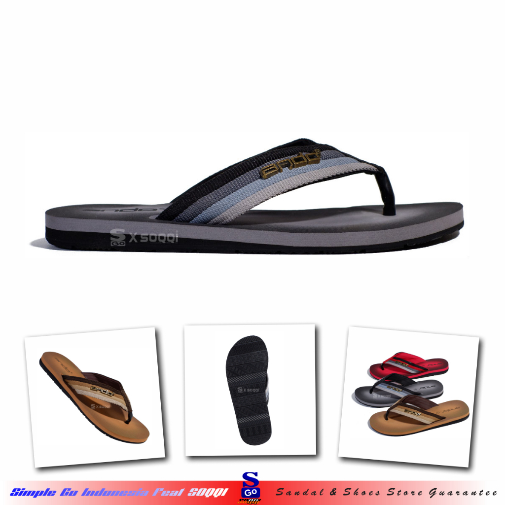 Ando Cakrawala Duke Sendal Distro Pria Dewasa Karet Ori Sandal Jepit Cowok Kekinian Promo 38-42