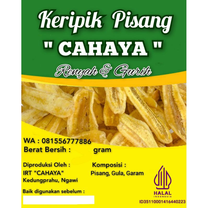 

Keripik Pisang Manis Asin