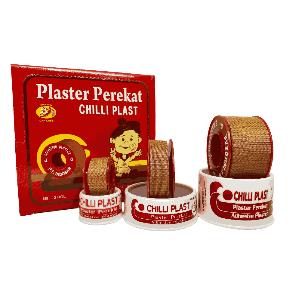 PLESTER ROLL KAIN HANSAPLAST CHILLI PLAST UKURAN 12,5CM 2,5CM PLESTER KAIN 4M JUMBO TERMURAH !!