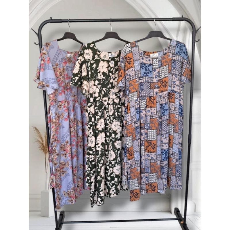 Daster Miss Daster Kancing Rayon Premium Busui Friendly