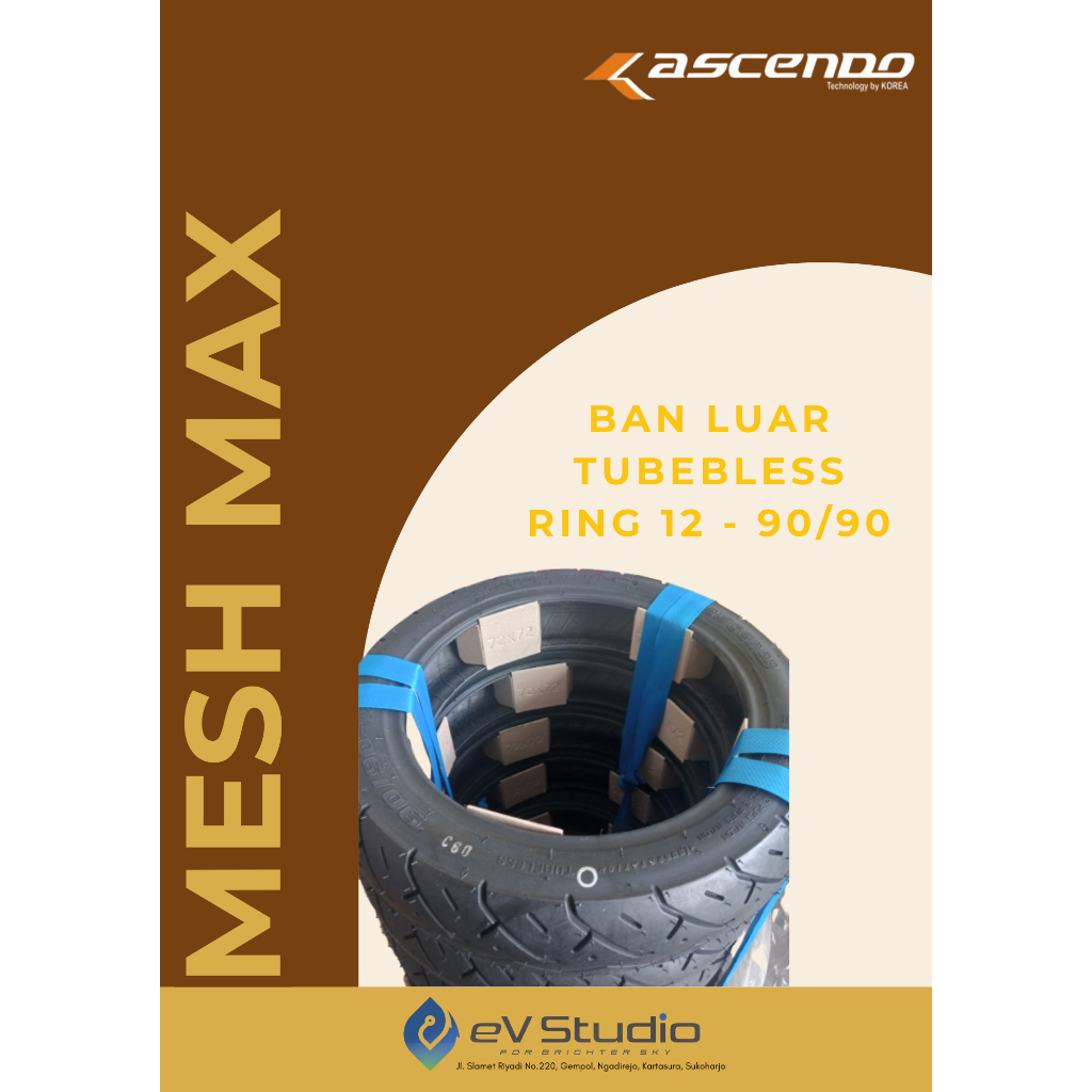 Ascendo Mesh Max Ban Luar Tubes 12-90/90