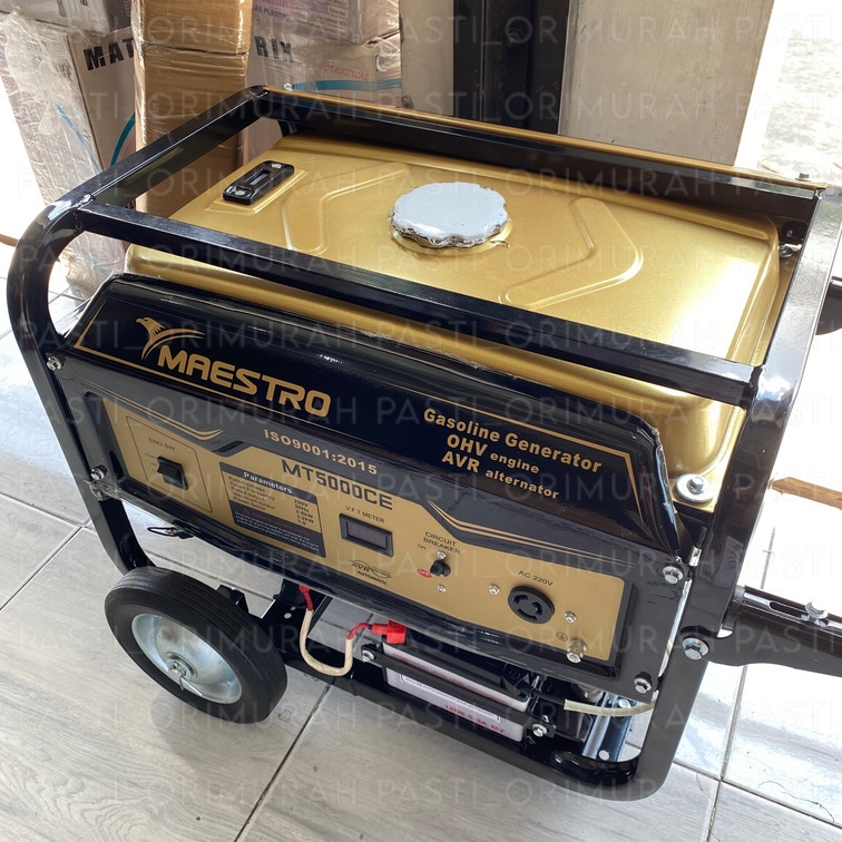 Genset Maestro MT 5000 CE MT5000CE Double Stater MT5000 / 3200 Watt Gasoline Generator Mesin Pembang