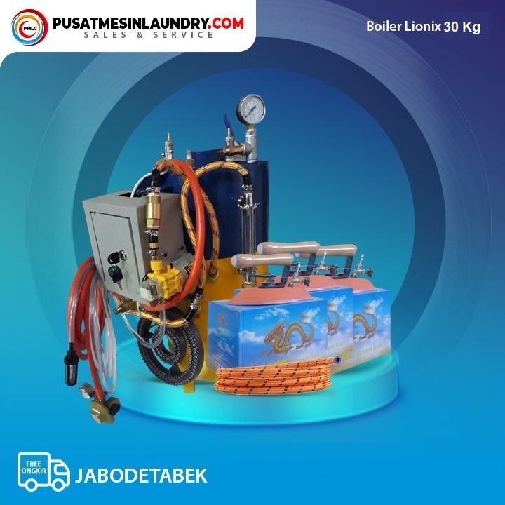 Boiler Kenzo 30 Liter + 3 Setrika Uap model Geser
