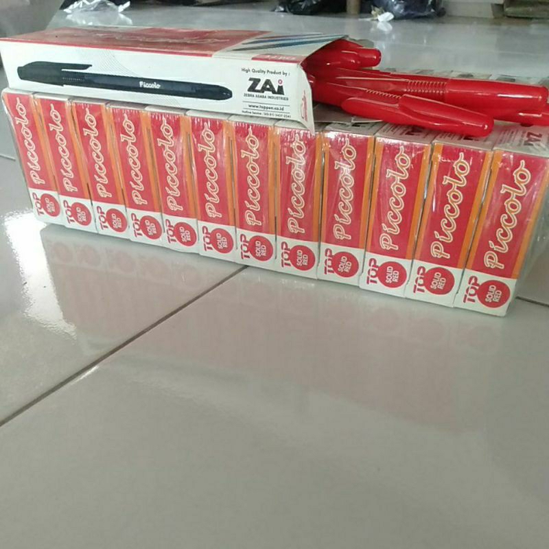 

Bolpoin ZAI Picolo Solid Red 1 Pack isi 12 pcs 0,7 mm needle point