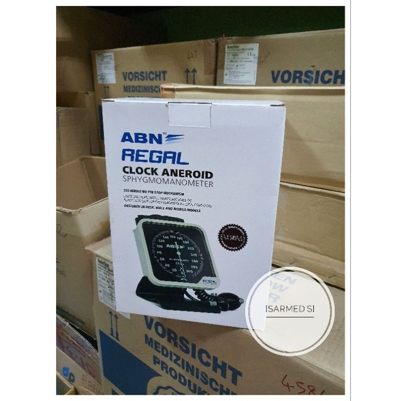 ABN Tensimeter Regal Desk Clock Aneroid / Tensimeter Manual Regal Desk ABN