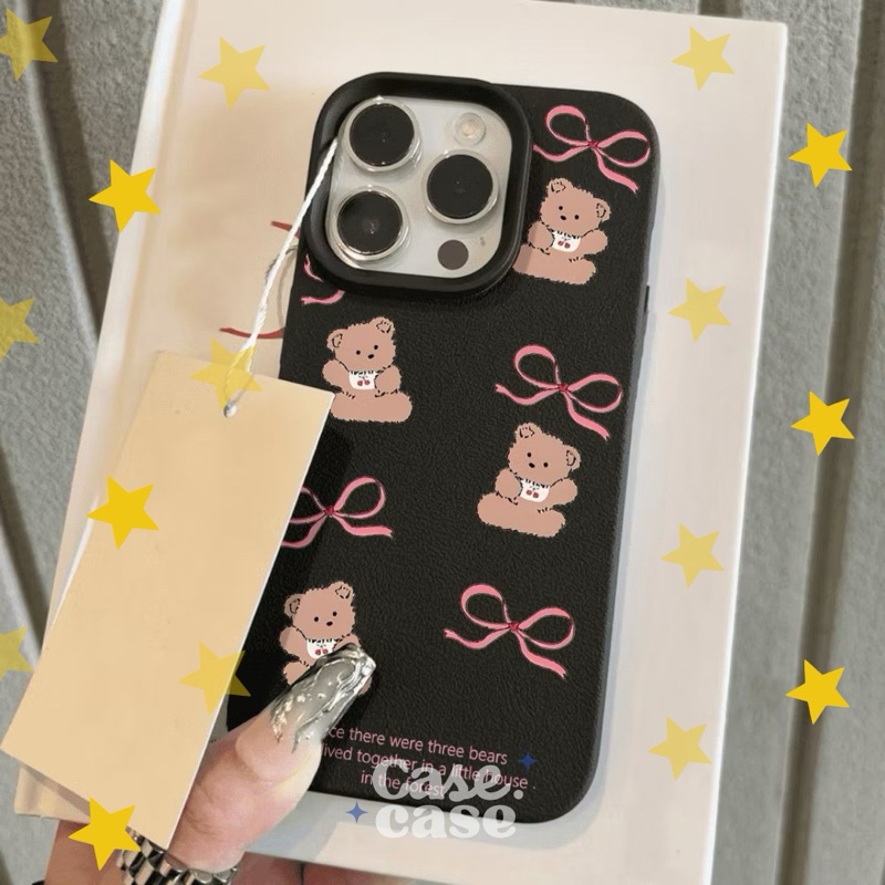 CUTE BEAR SOFT CASE IPHONE CASING IPHONE AESTHETIC CEWEK MURAH UNIK KOREAN COUPLE MAGSAFE X XR 11 12