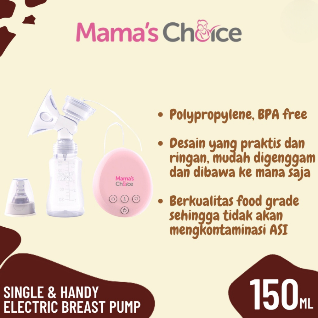 Mama Choice Single & Handy Electric Breast Pump - Pompa ASI Electric - Pompa Asi