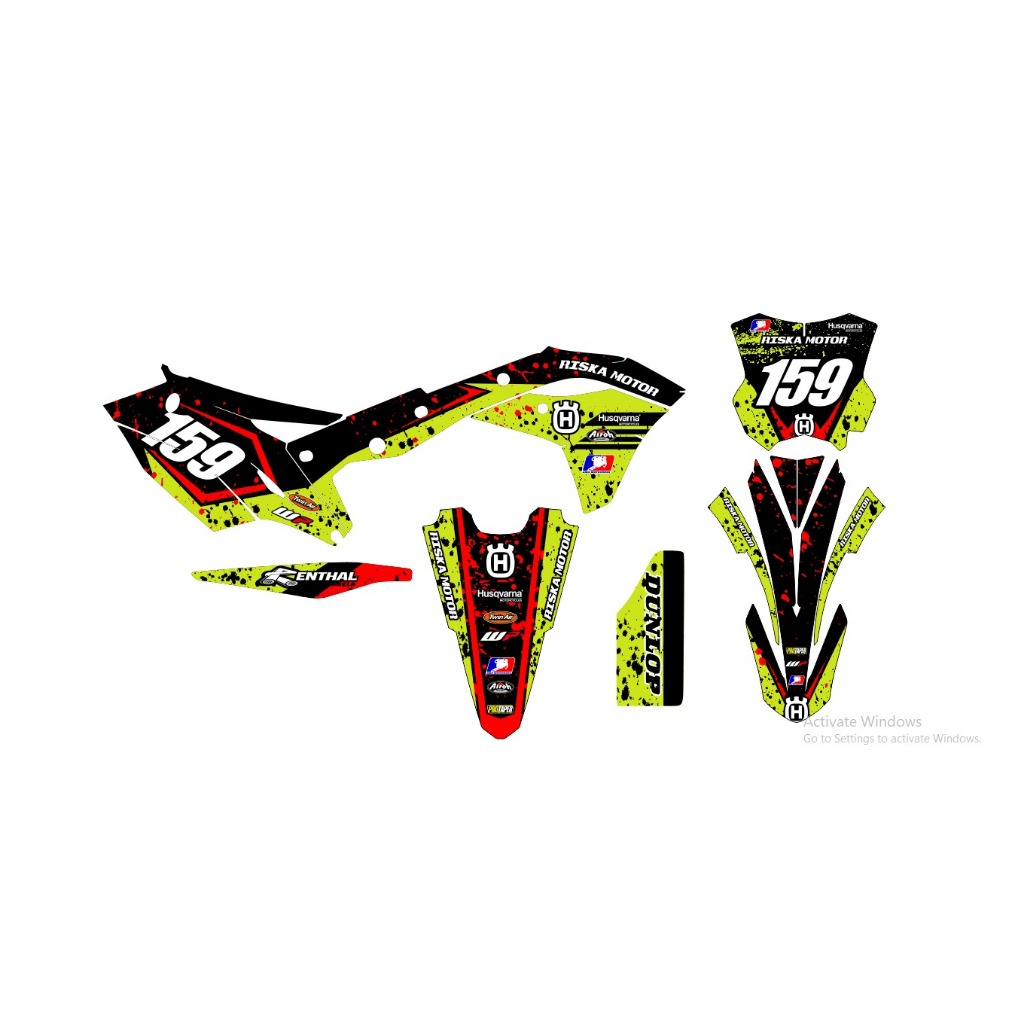 decals custom kawasaki kxf250 HRV