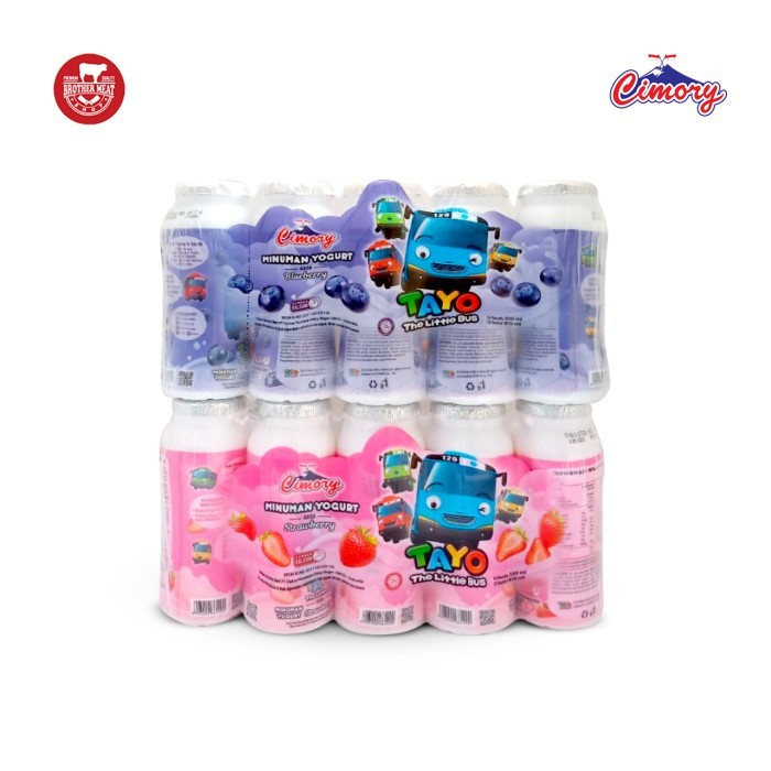 CIMORY YOGURT 5 PCS X 65 ml MINUMAN YOGHURT RASA STROBERI BLUBERI TAYO PORORO