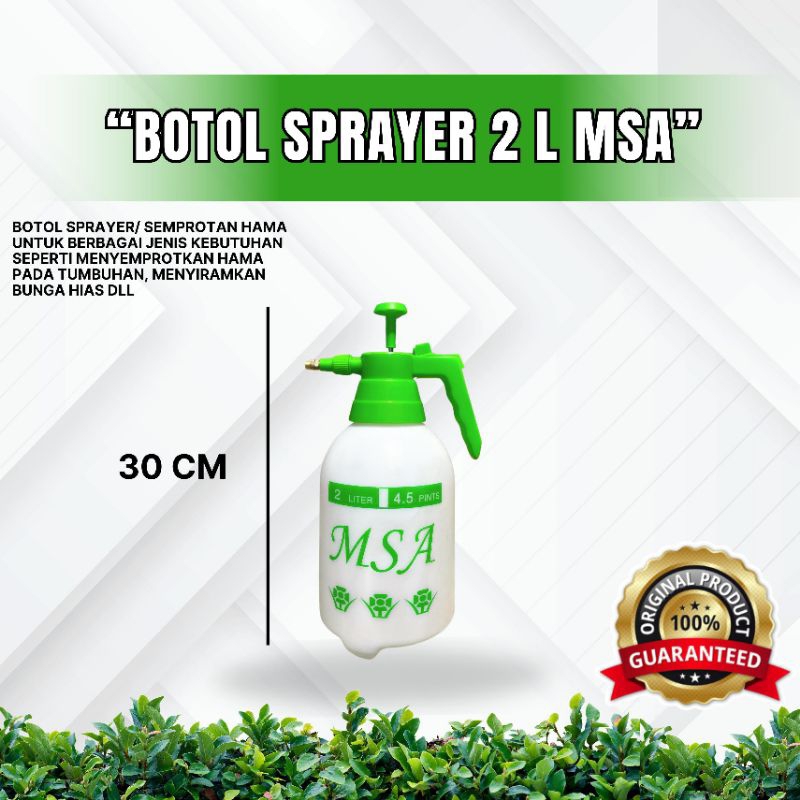 BOTOL 2L MSA STD PUTIH ( BOTOL SPRAYER 2000ML MSA