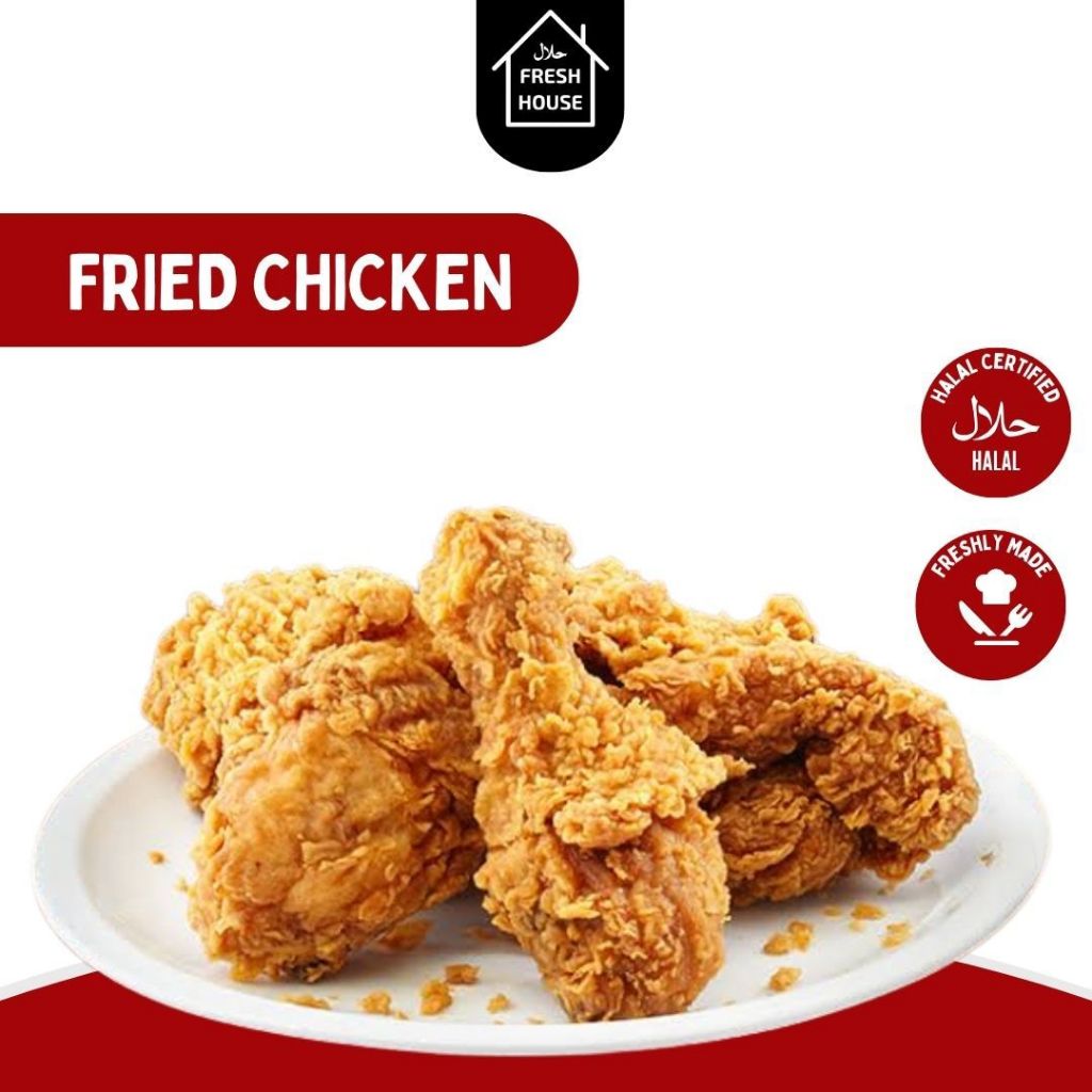 

FRIED CHICKEN / AYAM GORENG KRISPY SIAP SAJI KEMASAN 1KG