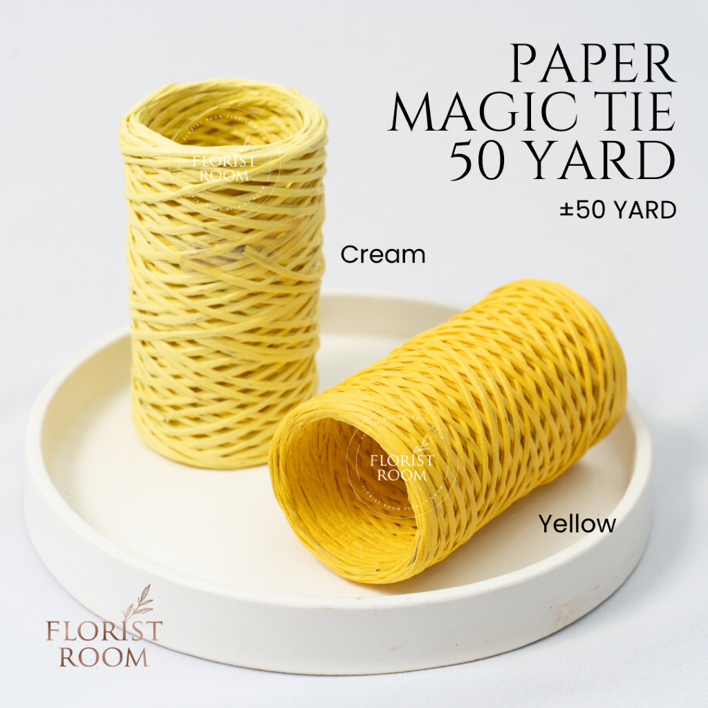 

Tali Kawat - Paper Magic Tie ±50 yard - Tali Pengikat Floral - Floral Wired Rope - Florist