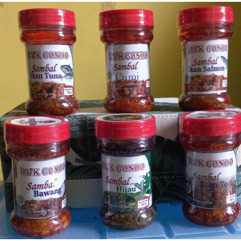 

Sambal Botol Pak Gondo Tulungagung kemasan 150 gram