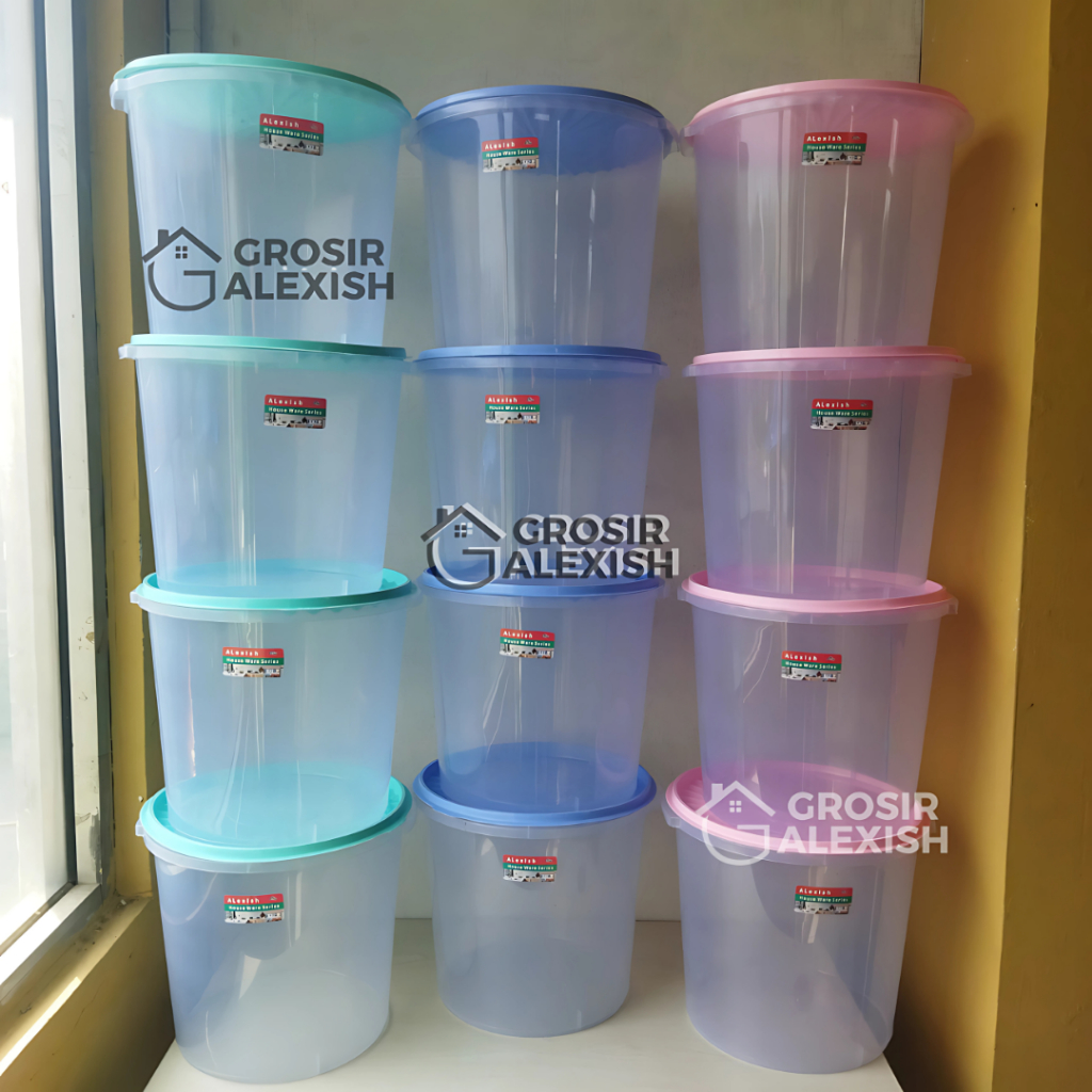 [GA] Alexish GROSIR Toples Peyele 16 Liter Plastik Wadah Penyimpanan Makanan Berkulitas Serbaguna