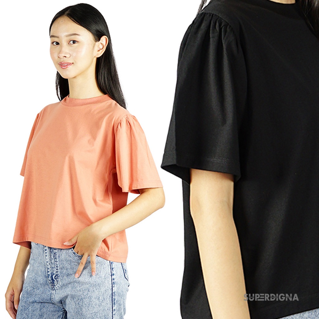 Superdigna Everyday Mockneck Pleated & Ruffle | Wanita Aktif, Stylish, dan Nyaman Setiap Hari