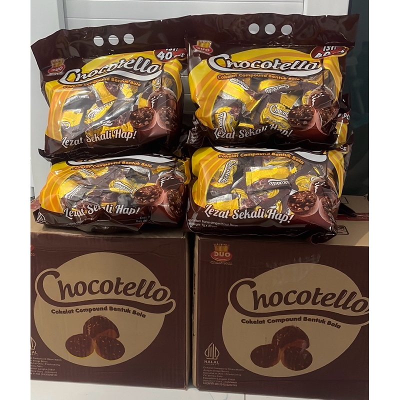 

CHOCOTELLO ( isi 40 pcs ) // cokelat compound bentuk bola