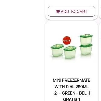 Mini freezer mate Tupperware 2pc / wadah freezer